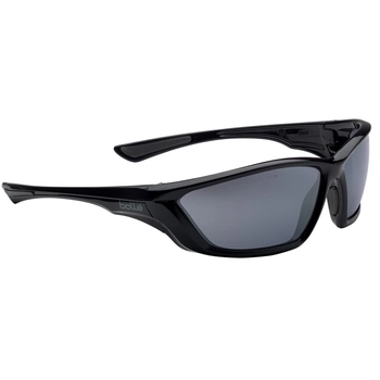 Балістичні захисні окуляри, Swat, Bolle Safety, Tactical, з чохлом, Black with Silver Flash Lens