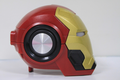 Беспроводной Стерео динамик Fonex шлем Железный человек Iron Man Mark 46 Bluetooth динамик Stereo Bit Speakers красный