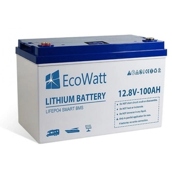 Аккумуляторная литиевая батарея Ecowatt LED LiFePO4 12,8 100Ah ECO-12-100S