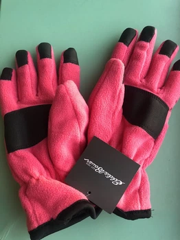 Перчатки детские Eddie Bauer Kids Quest Plush Fleece цвета HOTPINK размер L (12-14 лет)