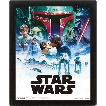 3D постер у рамі "Зоряні Війни (Епізоди IV і V)" Pyramid International (pat-103811)