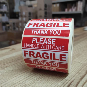 Этикетка в рулоне "FRAGILE" 75Х50 мм (1000) (арт. 02142)