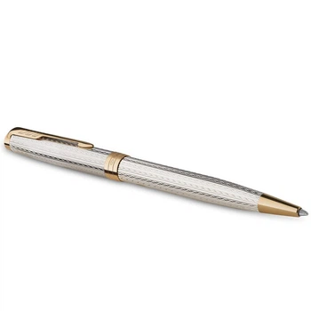 Ручка шариковая из стерлингового серебра PARKER SONNET 17 Silver Mistral GT BP