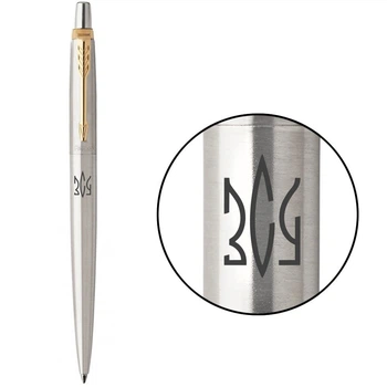 Ручка шариковая Parker JOTTER Stainless Steel GT BP Трезубец ЗСУ Золотистый 16032_T039b