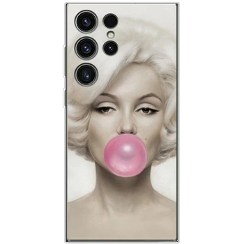 Силіконовий чохол BoxFace Samsung Galaxy S23 Ultra (S918) Marilyn Monroe Bubble Gum (45778-up572)