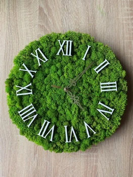 Часы со мхом 30 см MiNature Moss
