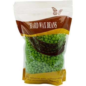 Воск для депиляции в гранулах зеленый, HARD WAX BEANS, 300 гр.