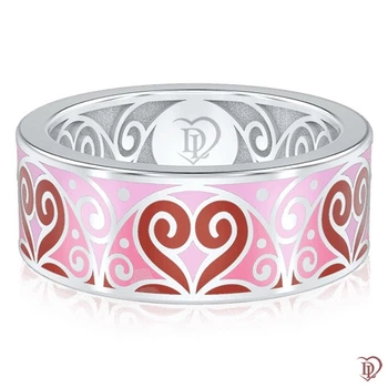 Обручку DIAMOND of LOVE "Талісман Любові" жіноче в білому золоті, 16,5 р