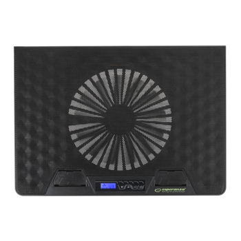 Подставка под ноутбук Esperanza Notebook Cooling Pad EGC101 Al з RGB подсветкой Черная