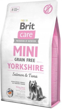 Sucha karma dla dorosłych psów rasy yorkshire terrier Brit Care Sensitive Grain Free Yorkshire 2 kg (8595602520190)