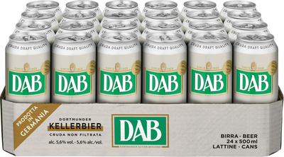 Упаковка пива DAB Kellerbier світло нефільроване 5.6% 0.5 л x 24 шт (4053400208824)