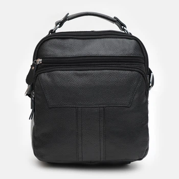 Сумка мужская кожаная Laras K105113bl Черная (ROZ6400172827)