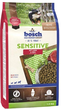 Сухий корм для собак Bosch 5219001 HPC Sensitive Ягня і рис 1 кг (4015598013673)