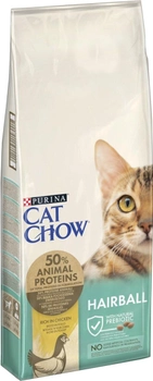 Sucha karma dla kotów PURINA Cat Chow Hairball odkłaczająca z kurczakiem 15kg (5119678)