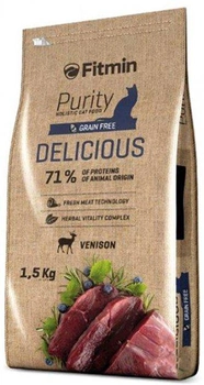 Sucha karma dla kotów FITMIN Purity Delicious z dziczyzną - 1,5 kg (8595237013593)