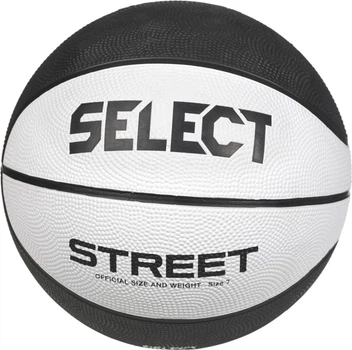 М'яч баскетбольний Select Basketball Street v23 126 Біло-чорний №5 (5703543314126)