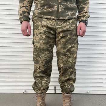 Тактичні штани ЗСУ військові армійські зимові вологостійкі Піксель розмір 56