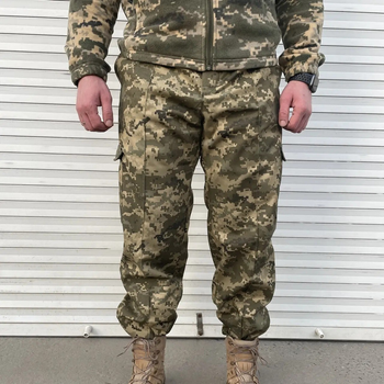 Тактичні штани ЗСУ військові армійські зимові вологостійкі Піксель розмір 60