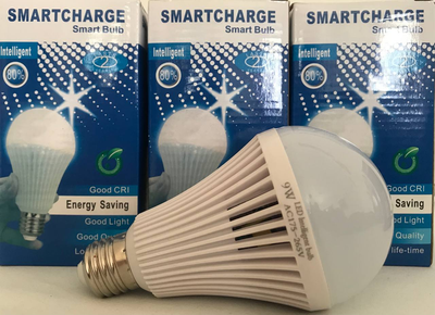 Світлодіодна лампа з аккумулятором автономна аварійна Led 9W E27 800К 175-265V (3 шт. у комплекті)
