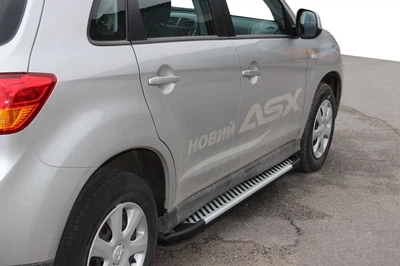 Боковые пороги для Mitsubishi Eclipse Cross, (2 шт), алюминиевые пороги для Eclipse Cross, пороги Mitsubishi