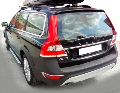Бічні пороги для Volvo XC60 (2009-2017 рр.), алюмінієві пороги v3