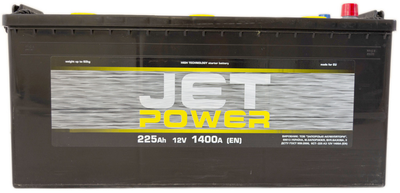 Аккумулятор 225 прямая (+ слева) 1400A Jet Power