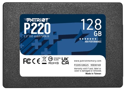 Накопитель SSD 128GB Patriot P220 2.5