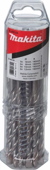 Набор буров для перфоратора SDS-Plus Makita V-Plus B-49105 (12 шт)