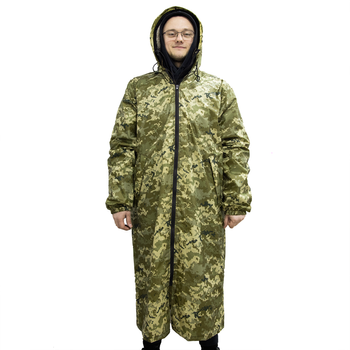 Дождевик плащ с капюшоном (плащ-куртка) тактический + чехол OSPORT (ty-0030) Пиксель