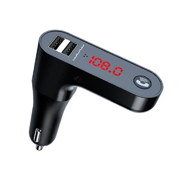 FM-трансмітер модулятор WUW C152 (2USB 2.4A) Чорний
