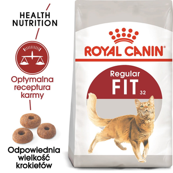 Sucha karma dla kotów domowych i wychodzących Royal Canin Fit 10 kg (2520100/11417) (3182550702249/0262558702243)