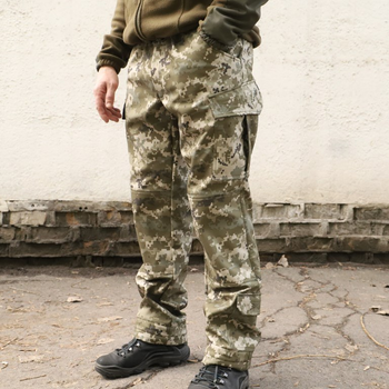 Штани для військових Softshell камуфляжні піксель розмір 52 (ММ-14)