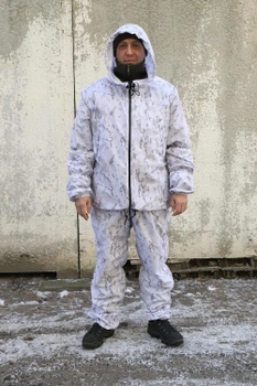 Тактичний зимовий маскувальний костюм. Маскхалат білий. Камуфляжний костюм "Multicam Alpine". Розмір 48-60