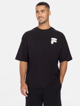 T-shirt męski basic Fila FAM0140-80001 M Czarny (4064556365415)