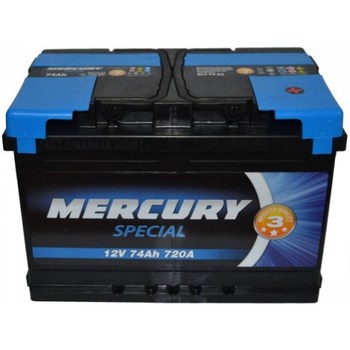 Аккумулятор 74Ач Euro (T1) 275x175x190 с обратной полярностью SPECIAL MERCURY, 25922, /