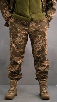 Тактичні штани ЗСУ військові армійські Softshell піксель розмір 48