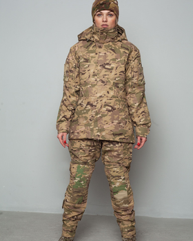 Жіноча військова форма. Штурмові штани + куртка UATAC Gen 5.2 (M) Мультикам STEPPE (Степ)