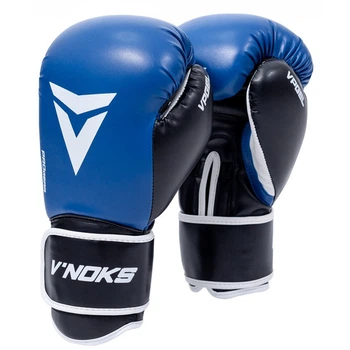 Боксерские перчатки V`Noks Lotta, Синие, PU, 12 унций (340г.) для спортсменов 60-80 кг. (60020)