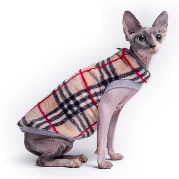 Теплая кофта без рукава для кота или кошки Style Pets "BARB sleeveless" XL