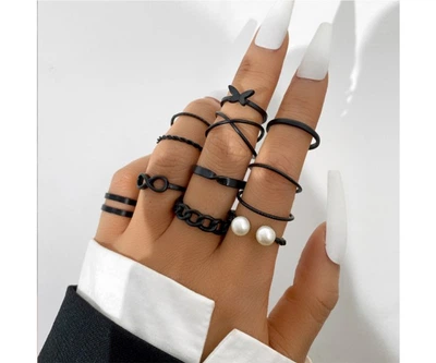 Набор колец из металла Trendy 5614201 111