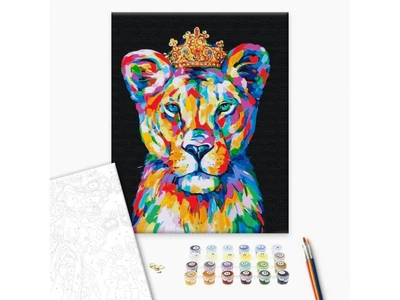 Картина за номерами Райдужний царевич лев, Brushme (40х50 см)