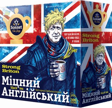 Чай чорний Sonnet Strong Briton 100 пакетиків (4820082705862)