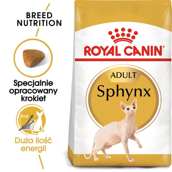 Sucha karma dla dorosłych kotów Royal Canin Sphynx Adult 2 kg (3182550758840) (2556020)