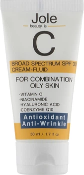 Легкий сонцезахисний крем для обличчя - Jole Antioxidant Fluid Sunscreen SPF 30 Cream-Fluid 50ml (957508-4292)