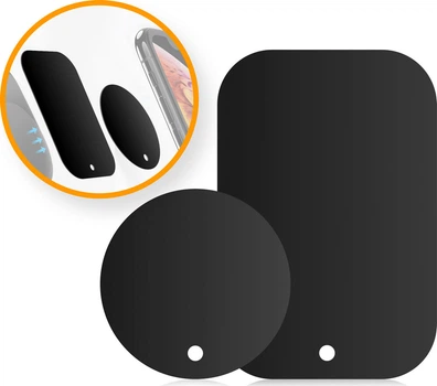 Набор Металлических Пластин EmMount для Магнитных Держателей H-TP001 (2шт) Black (26800)