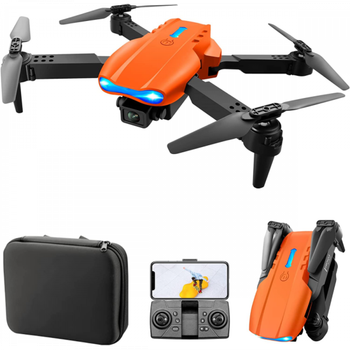 Квадрокоптер E99 Pro Gravity Max Orange – дрон с 4K камерой, FPV, барометр, до 20 мин. полета + кейс