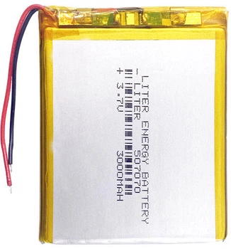 Аккумулятор Li Pol 507070 3000мАч 3.7В. Liter Energy