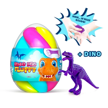 Лізун-антистрес ТМ Mr.Boo Fluffy Dino Egg 140мол 80091