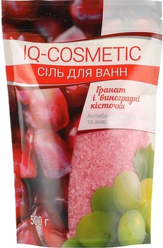 Сіль для ванни "Гранат та виноградні кісточки" - IQ-Cosmetic 500g (963635-54540)