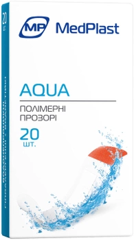 Набор пластырей первой медицинской помощи MedPlast Aqua 1.9 см х 7.2 см 20 шт (7640162324960)